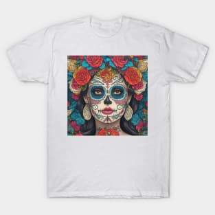 Dia De Los Muertos Sugar Skull T-Shirt